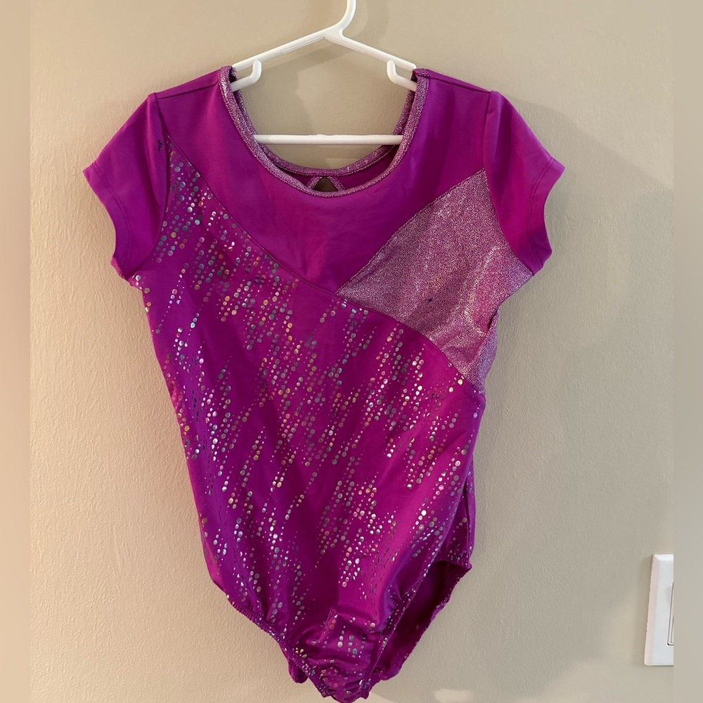 Danskin girls leotard with matching shorts